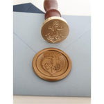 anchor wax stamp and wax seal impression