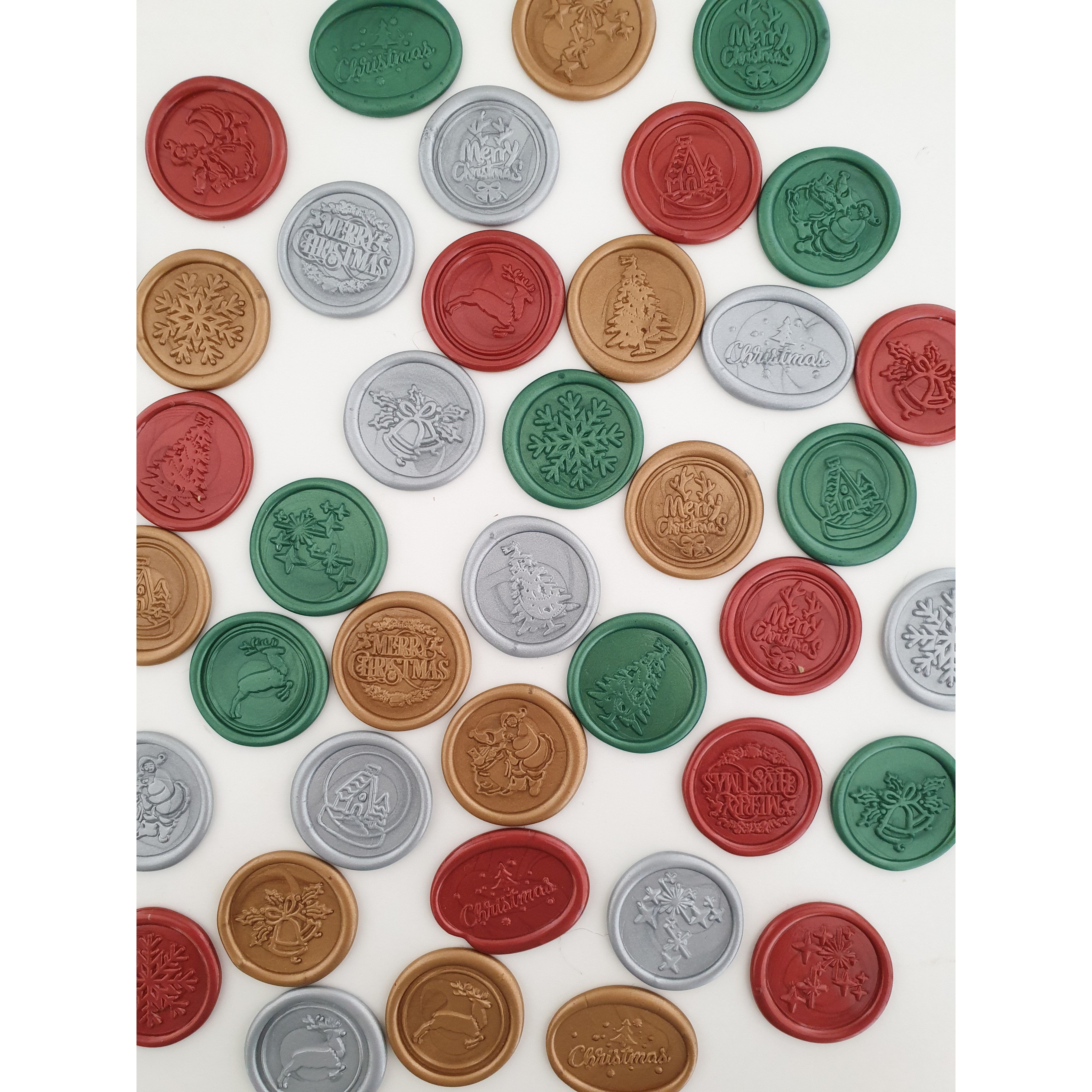 Christmas Wax Seal Sticker set - My Community Made