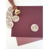 Champagne gold be our guest wax seals