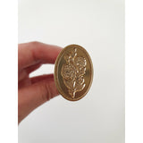 Oval wax stamp