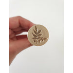 Leaf wax stamp