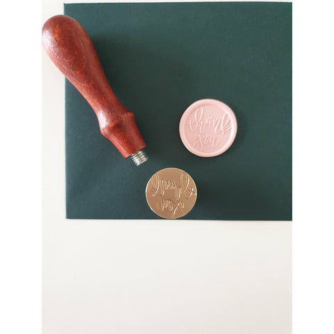 Thank you wax stamp 