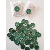 Green Glitter Wax Seals