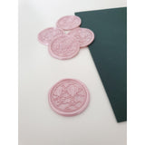 love letter wax seals in pink