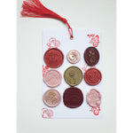 Red and Pink Rose Wax Seal Set
