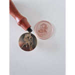 Bride and Groom Silhoutte Wax Stamp