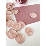 Blush Pink Wedding Wax Seals - Little Added Touches