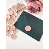 Blush Pink Wedding Wax Seals - Little Added Touches