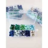 Green & Blues Wax Seal Bead Set - Little Added Touches