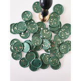 Green Glitter Wax Seals - Little Added Touches
