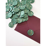 Green Glitter Wax Seals - Little Added Touches